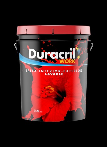 PINTURA LÁTEX WORK INTERIOR - EXTERIOR x4 litros
